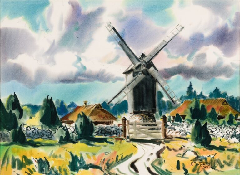 Saaremaa maastik tuulikuga